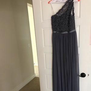 One strap bridesmaid dress
